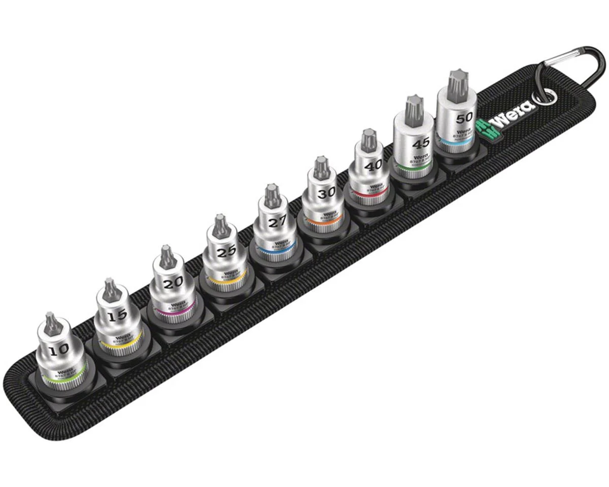 Wera Belt B 3 Torx HF Zyklop Bit Socket Set With Holding Function (3/8" Drive) (9 Pieces)